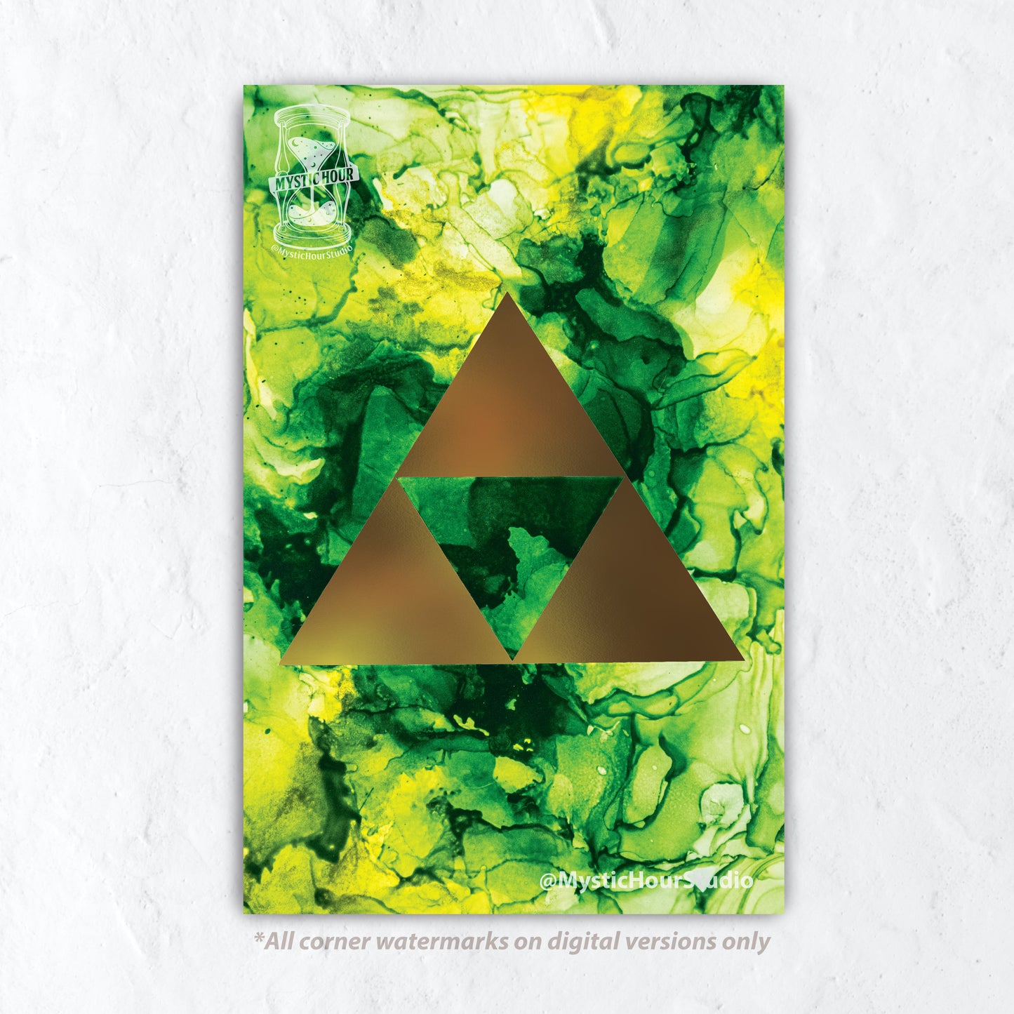 Limited Edition Triforce Gold Foil Print
